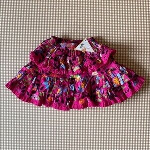 La‎ Fromage et L'orange tiered multicolor floral
girl skirt. Size 3. NWT